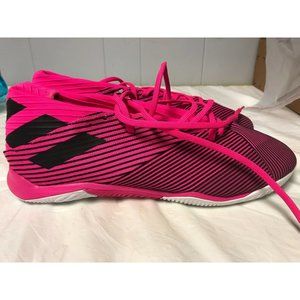 Adidas Mens Nemeziz 19.3 In F34411 Pink Black Lace Up Soccer Shoes Size 12